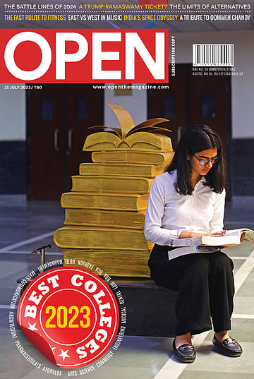 open magazine cover