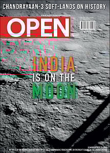 open magazine cover