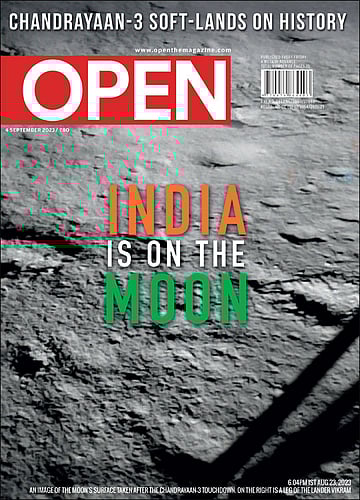 open magazine cover