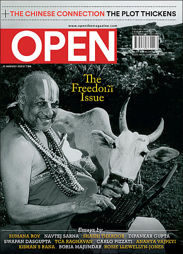 open magazine cover