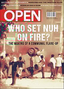 open magazine cover