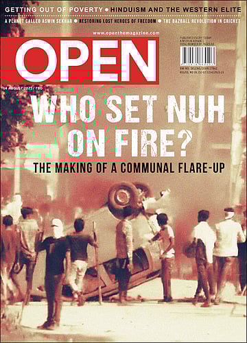 open magazine cover