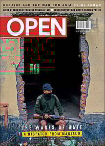 open magazine cover