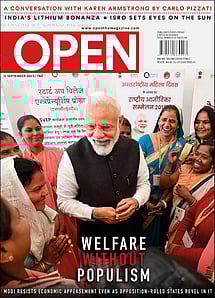 open magazine cover