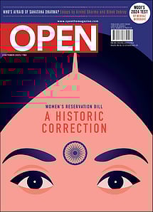 open magazine cover