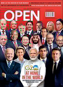 open magazine cover