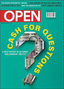 open magazine cover