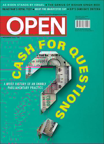 open magazine cover