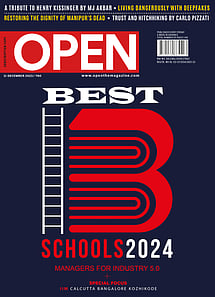 open magazine cover