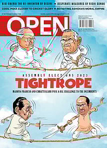 open magazine cover