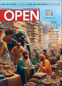 open magazine cover