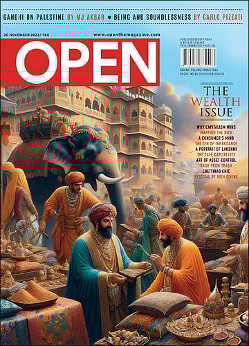 open magazine cover