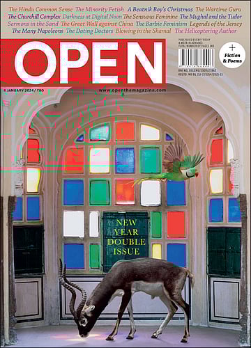 open magazine cover