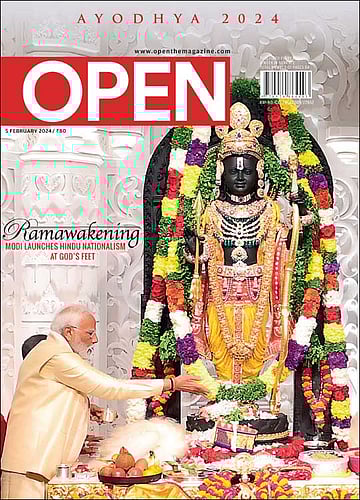 open magazine cover