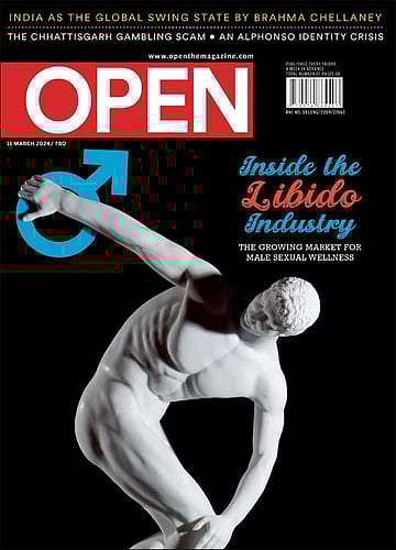 open magazine cover