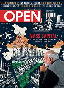 open magazine cover