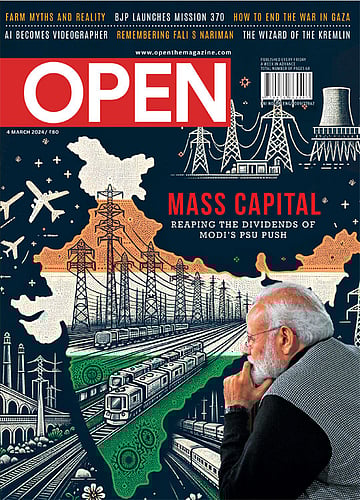 open magazine cover
