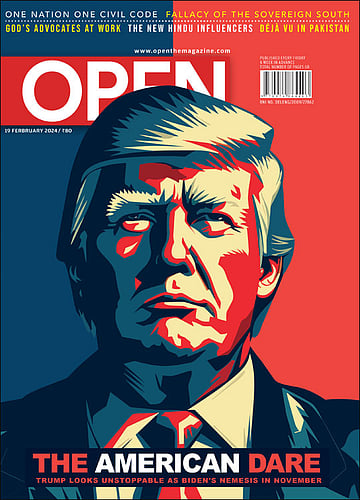 open magazine cover