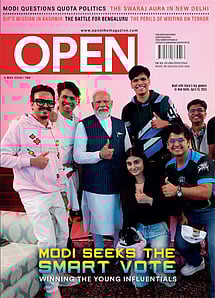open magazine cover