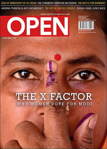 open magazine cover