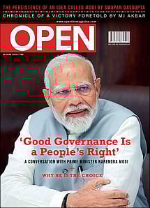open magazine cover