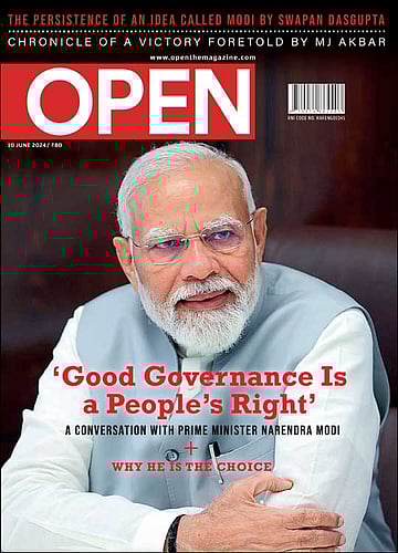 open magazine cover