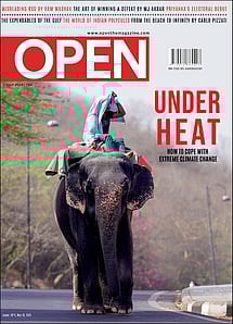 open magazine cover