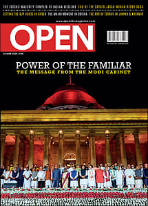 open magazine cover