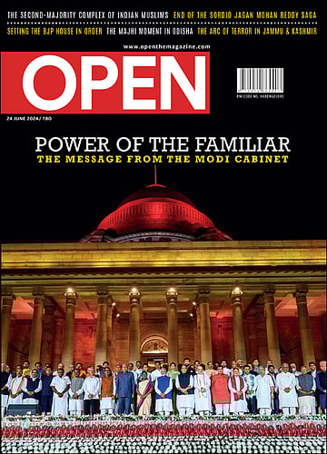 open magazine cover