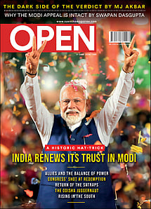 open magazine cover