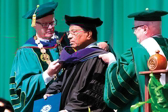 VIT Founder & Chancellor Dr. G. Viswanathan received the State University of New York honorary doctorate