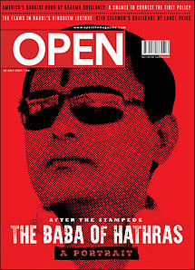 open magazine cover
