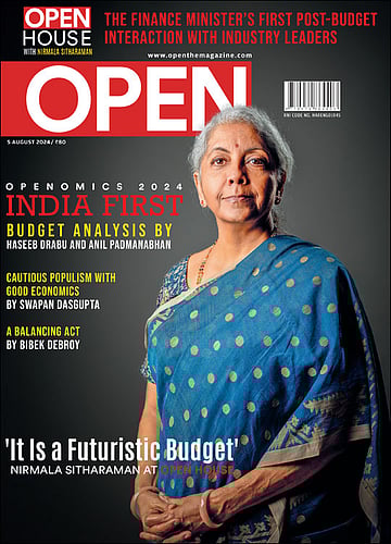 open magazine cover