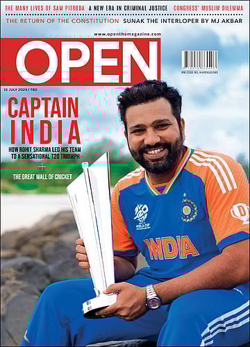 open magazine cover