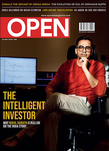 open magazine cover