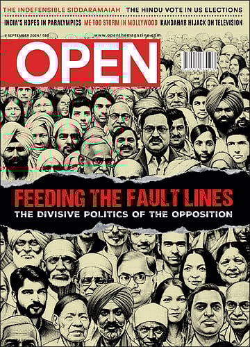 open magazine cover