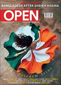 open magazine cover