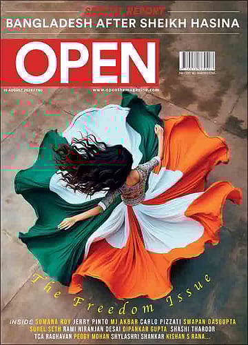 open magazine cover