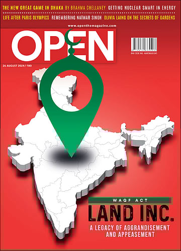 open magazine cover