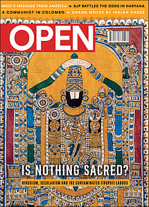 open magazine cover