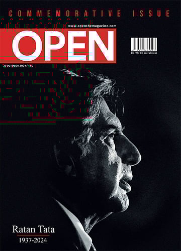 open magazine cover