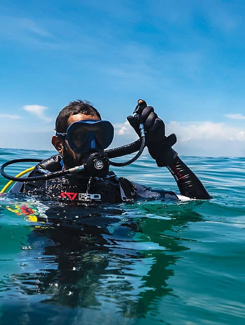 Scuba diving