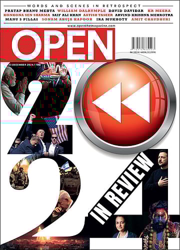 open magazine cover