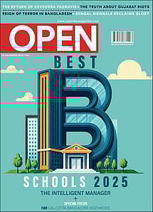 open magazine cover