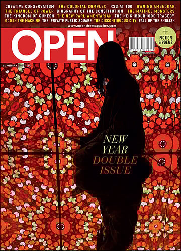 open magazine cover