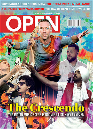 open magazine cover