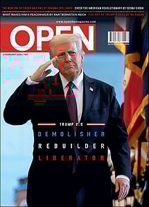open magazine cover