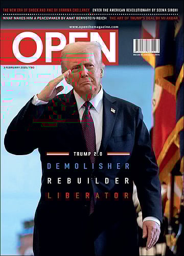 open magazine cover