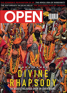 open magazine cover