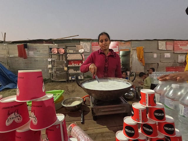A Warm Sip at Kumbh Mela